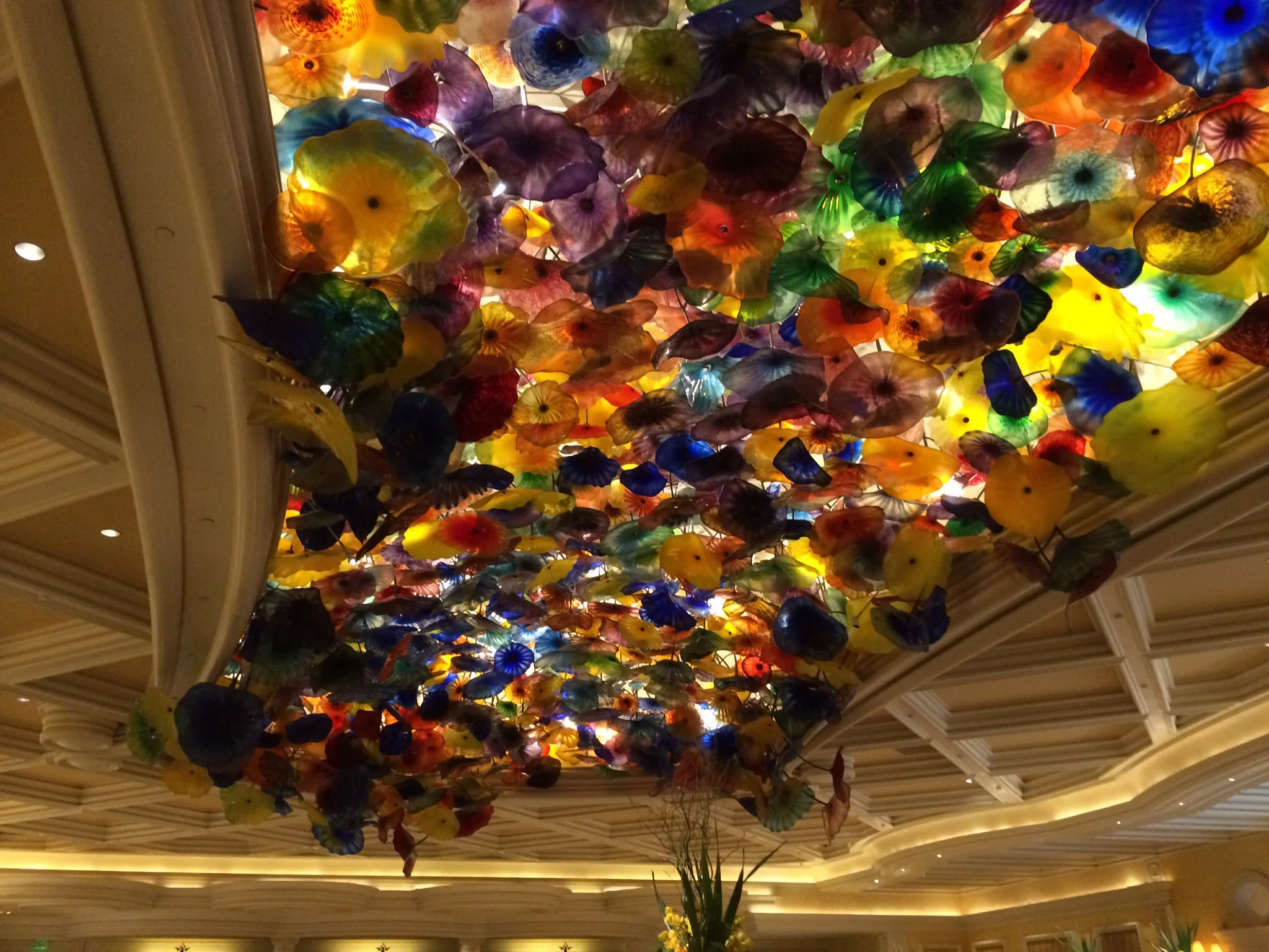 Ceiling of the lobby at the Bellagio