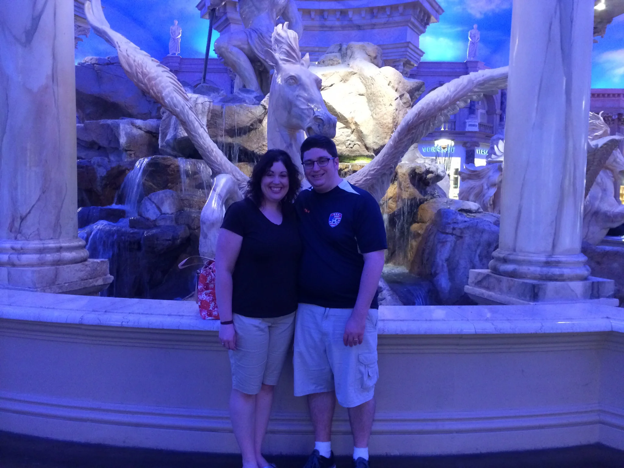 Mike and me by the same statue.