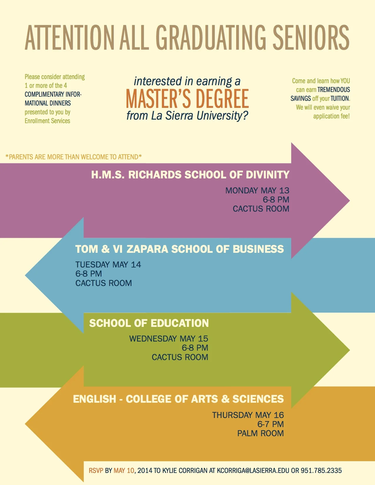 La Sierra University Admission Poster