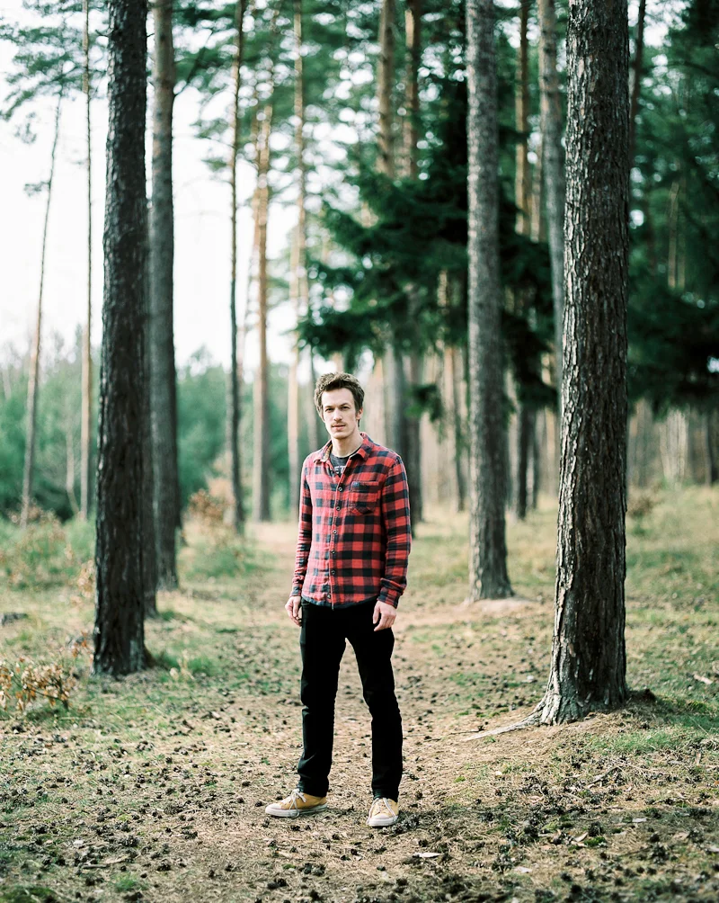 Martin (here feeling awesome because he's being photographed on his favorite Pentax 67 and Kodak Portra 160;) More of my film work: martinslechta.com )
