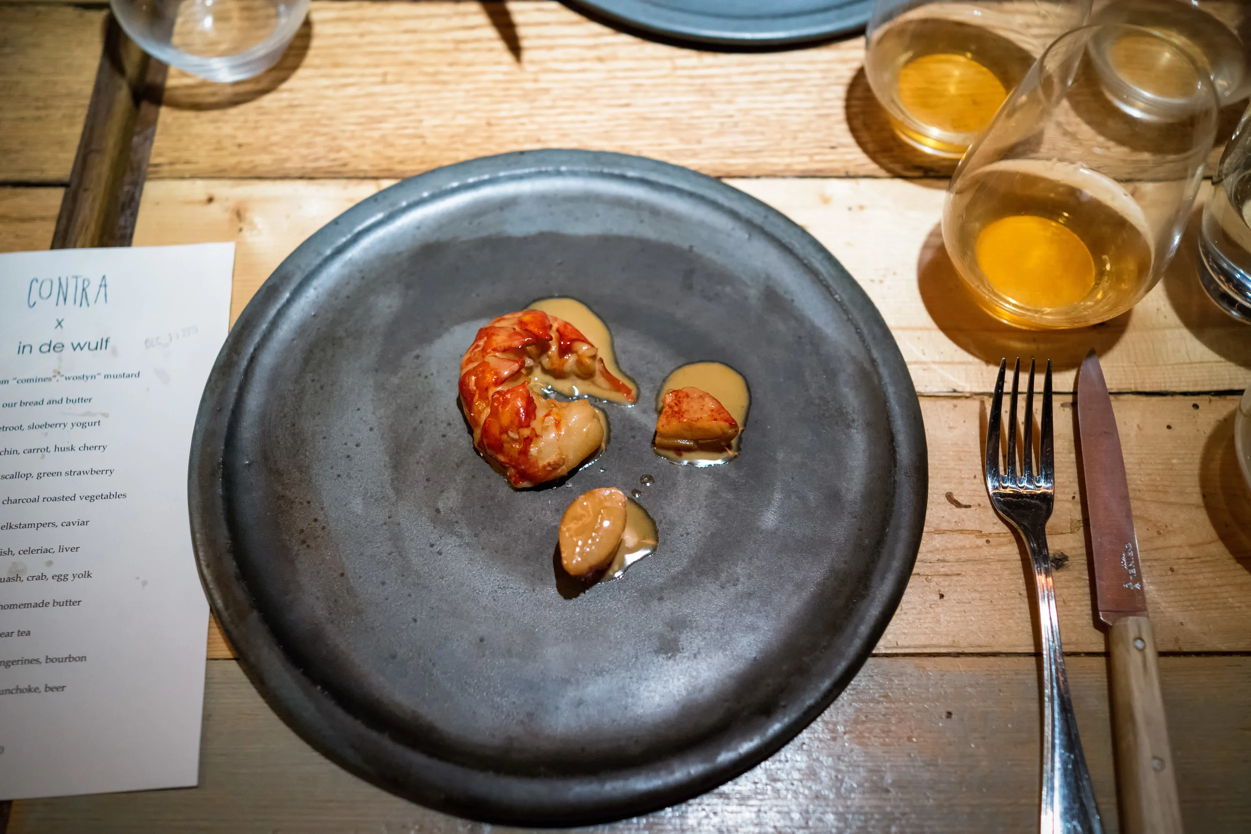 Lobster @ Contra x In De Wulf (New York, New York). 