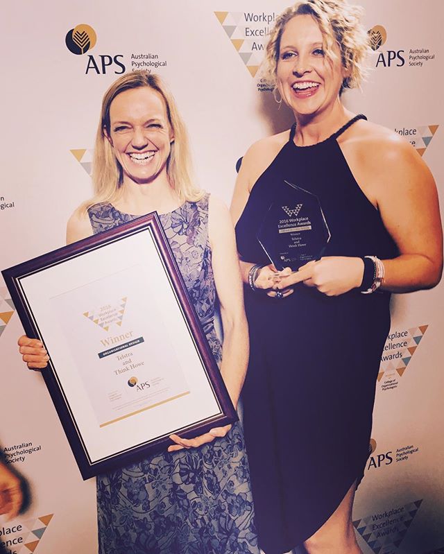 Annnnnnd we won!!!! #APS
#thinkhowe
#thinkhowehappy 
#telstra 
#recklessabandontour 
#buildingbetterworkplaces
