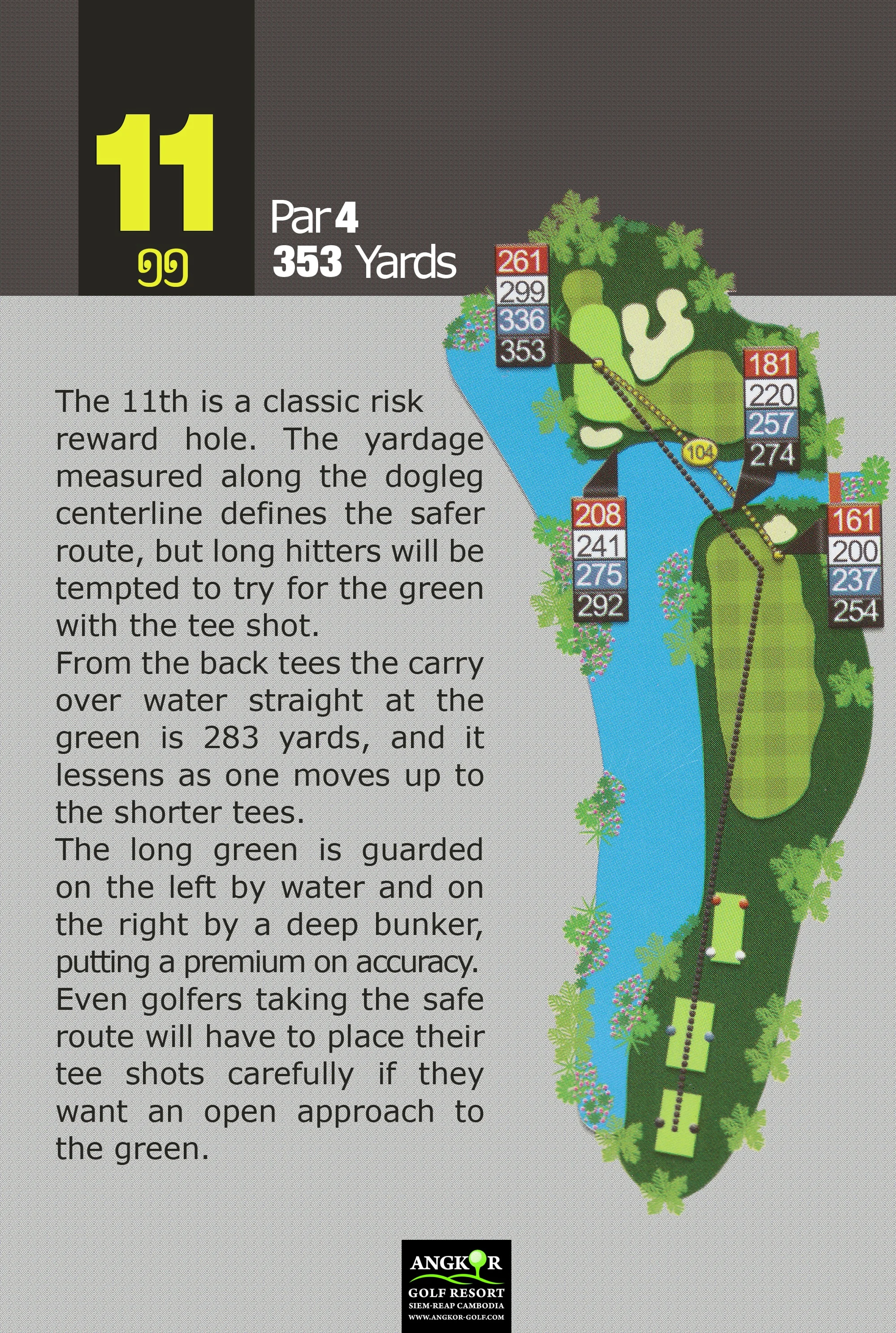 Hole 11 - Par 4 353 Yards