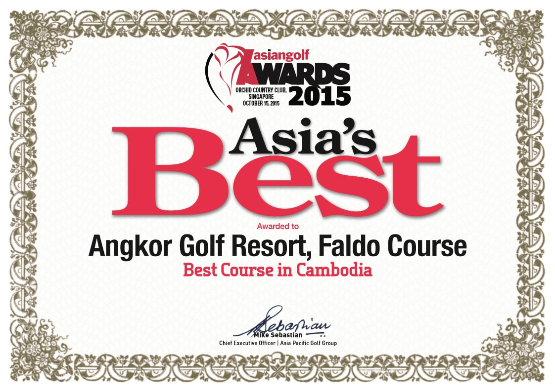 Asia's Best Course in Cambodia 2015