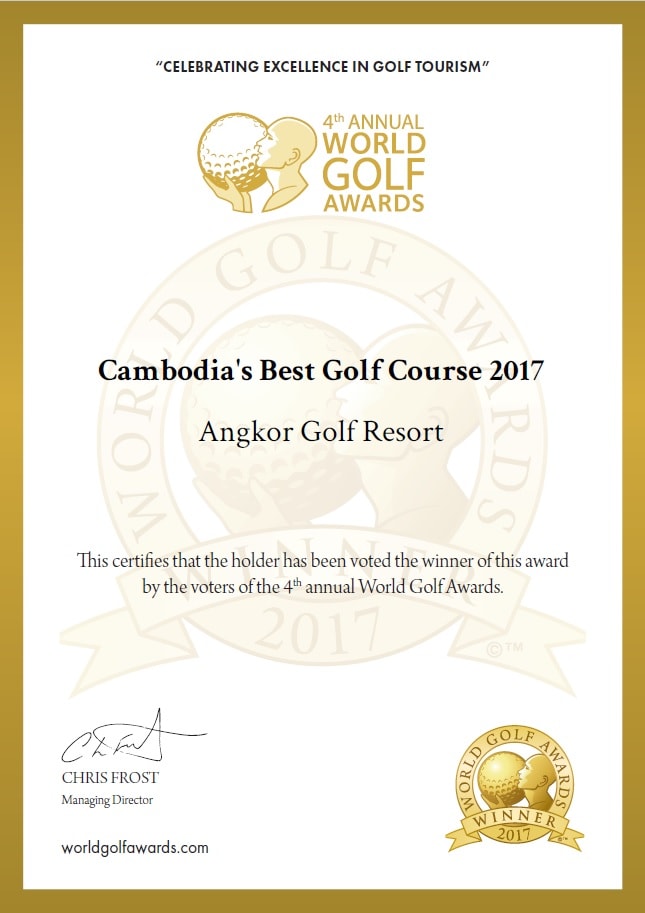 Cambodia's Best Golf Course 2017