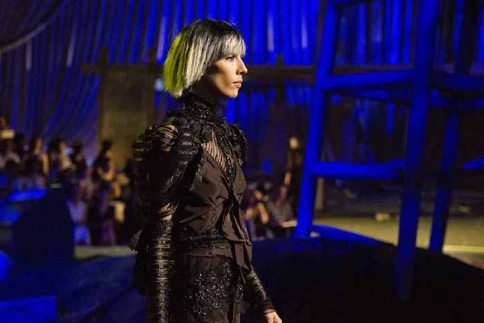 A decidedly anti-spring, Victorian-inspired collection at Marc Jacobs Spring 2014 .