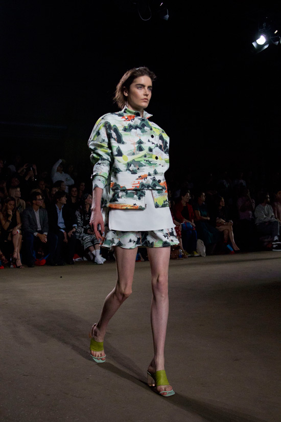 Seriously sporty separates at Opening Ceremony Spring 2014 . 