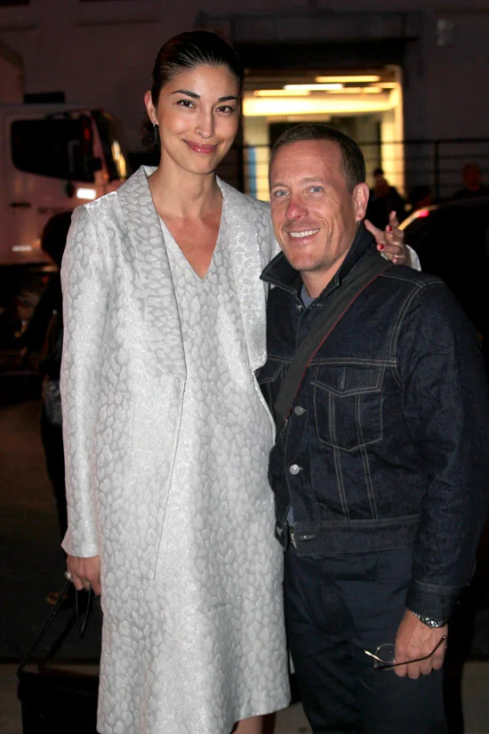 More front-row faces, at Helmut Lang Spring 2014 . 