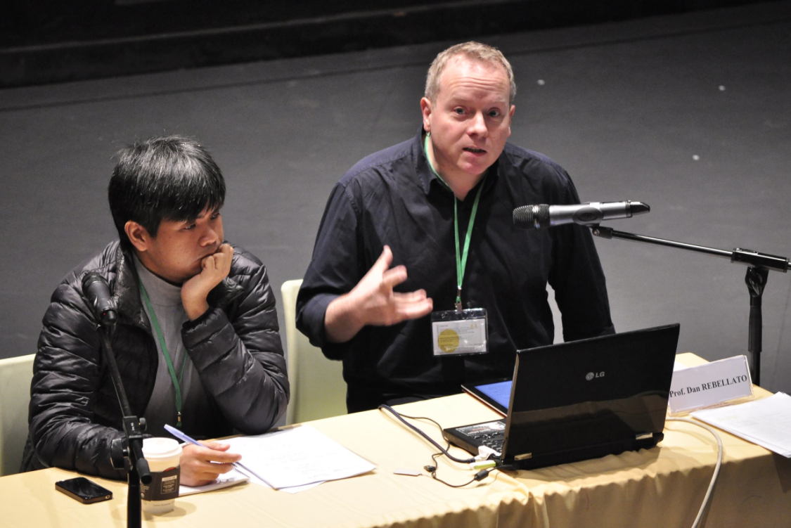 Here I am speaking at the On and On Theatre Conference