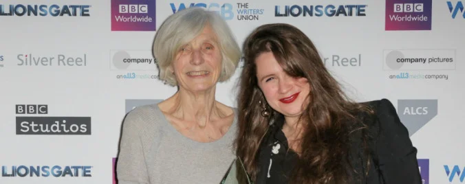 Caryl Churchill & Lucy Kirkwood at the 2018 Writers’ Guild Awards. Photo: Matt Writtle.