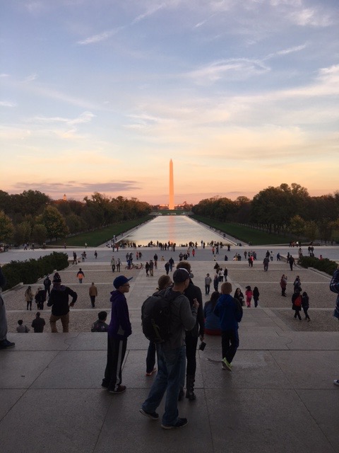 DC Mall at sunset