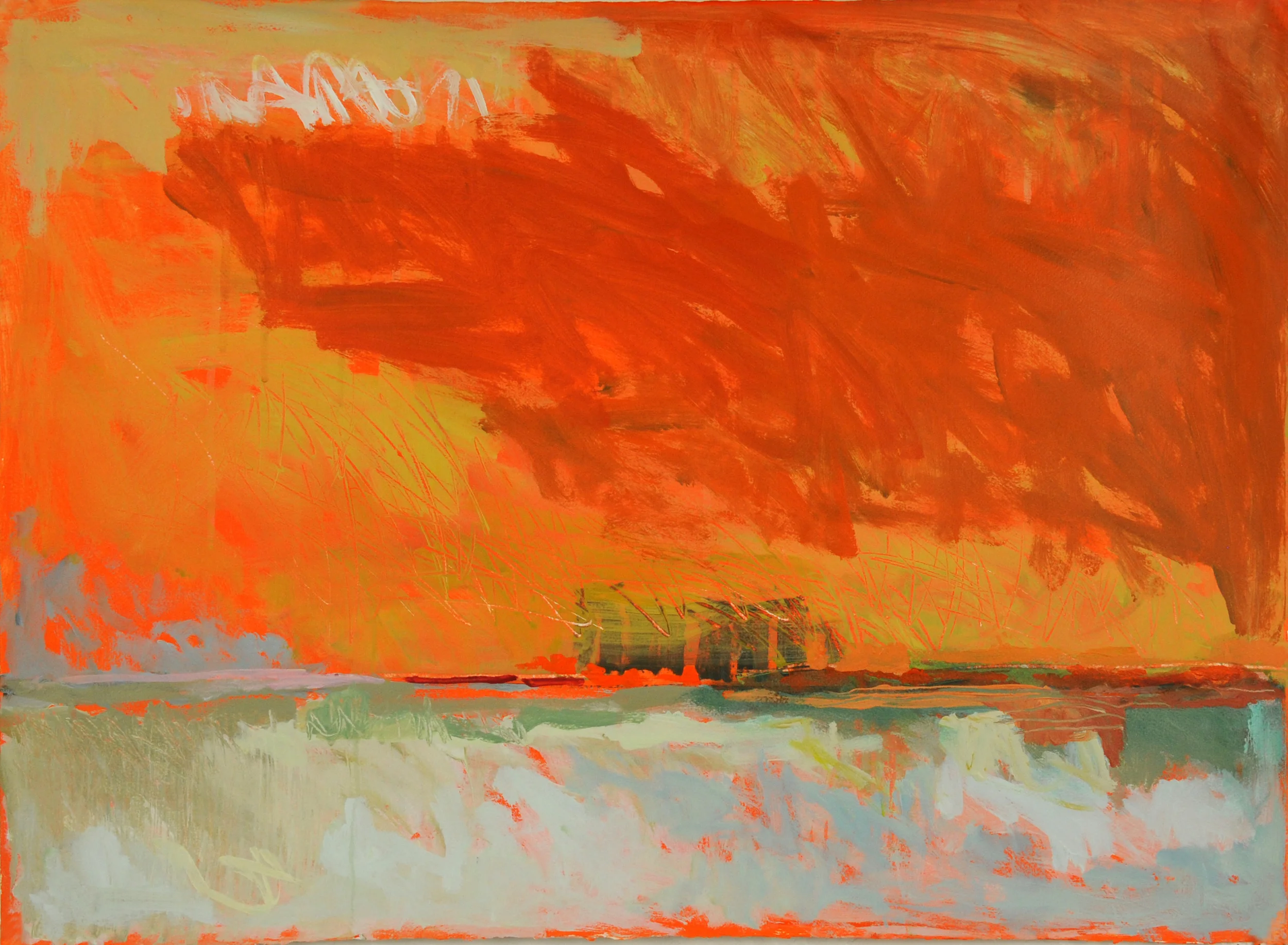acrylic on paper. 22"x30"