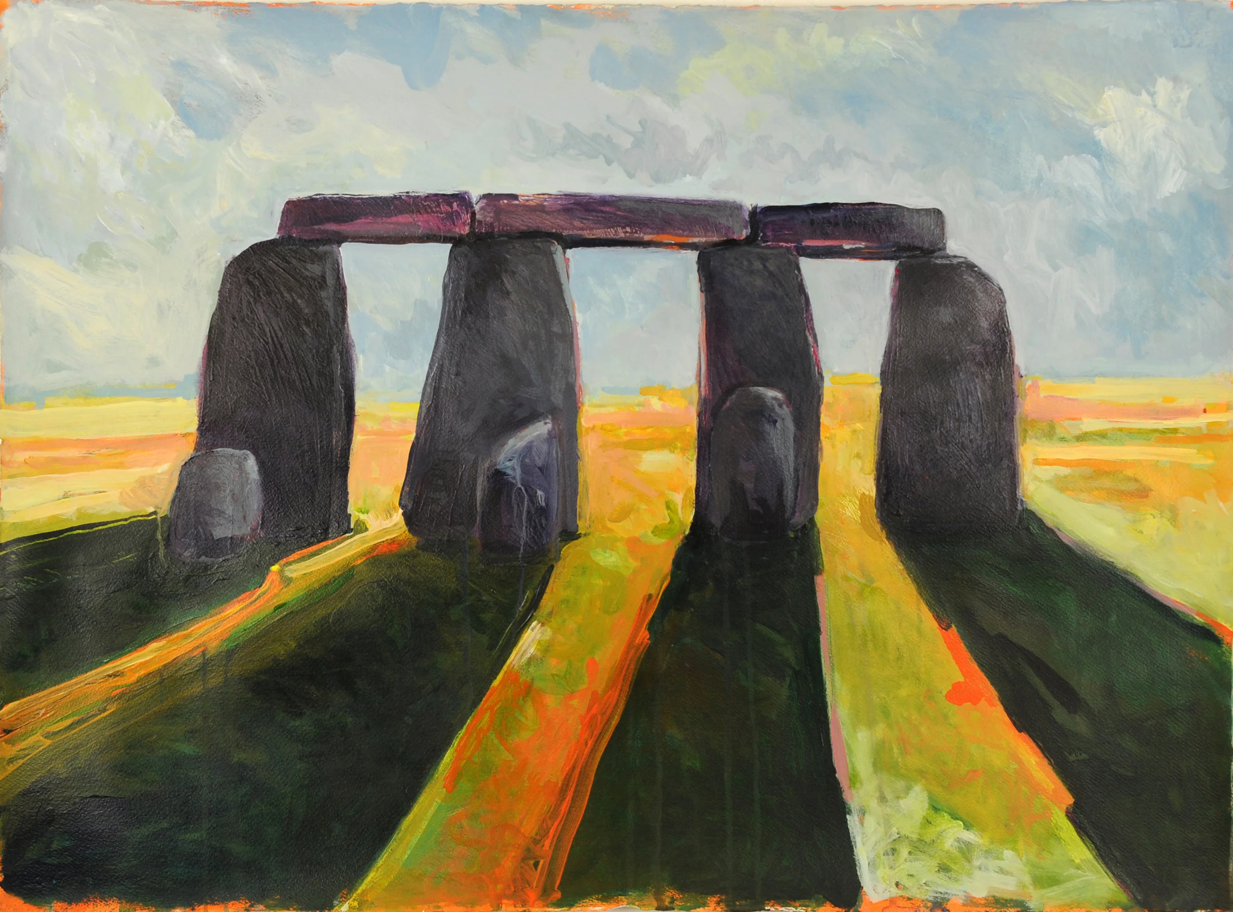 acrylic on paper. 35"x 45"