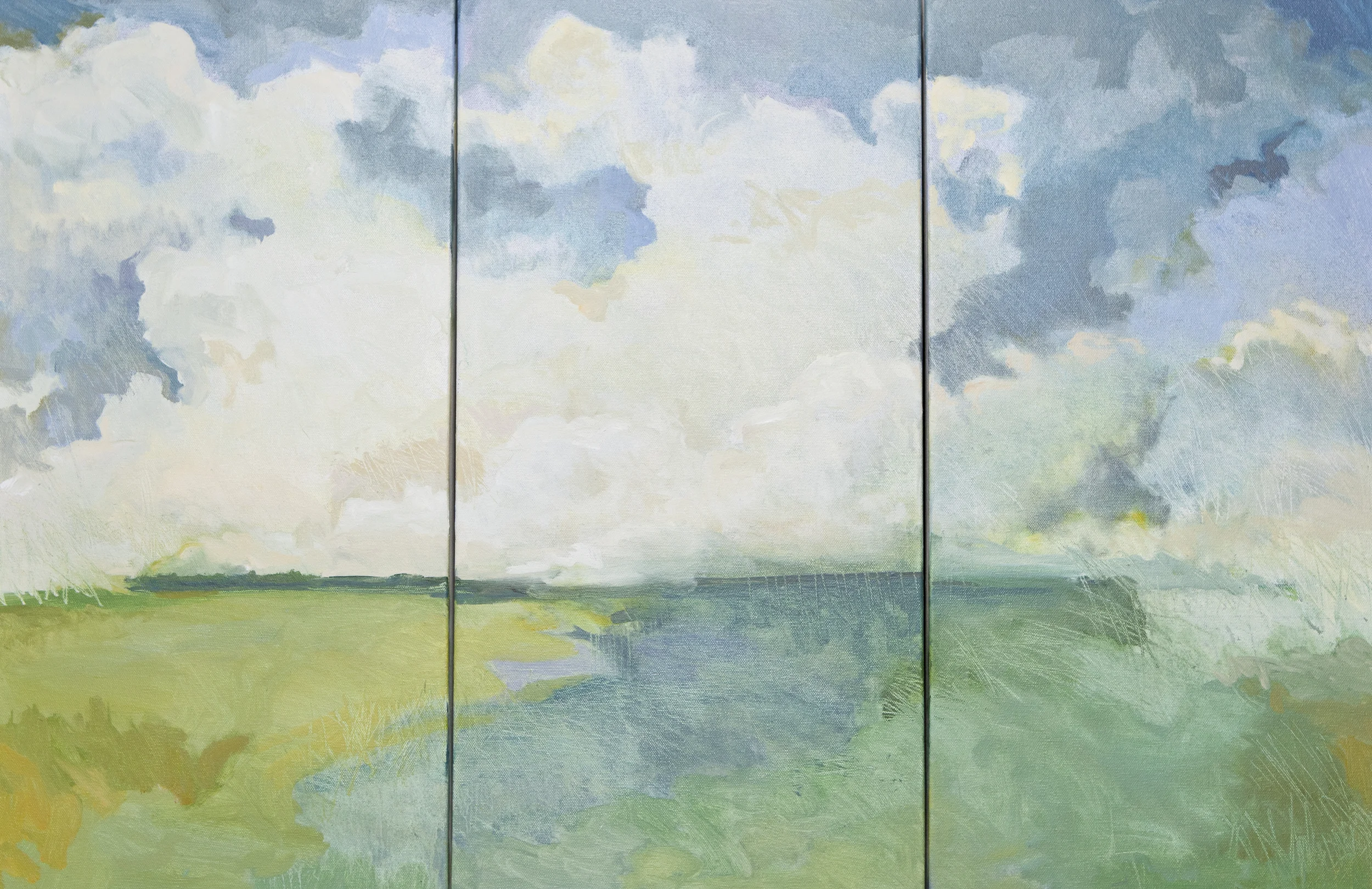 triptych. oil on canvas. 