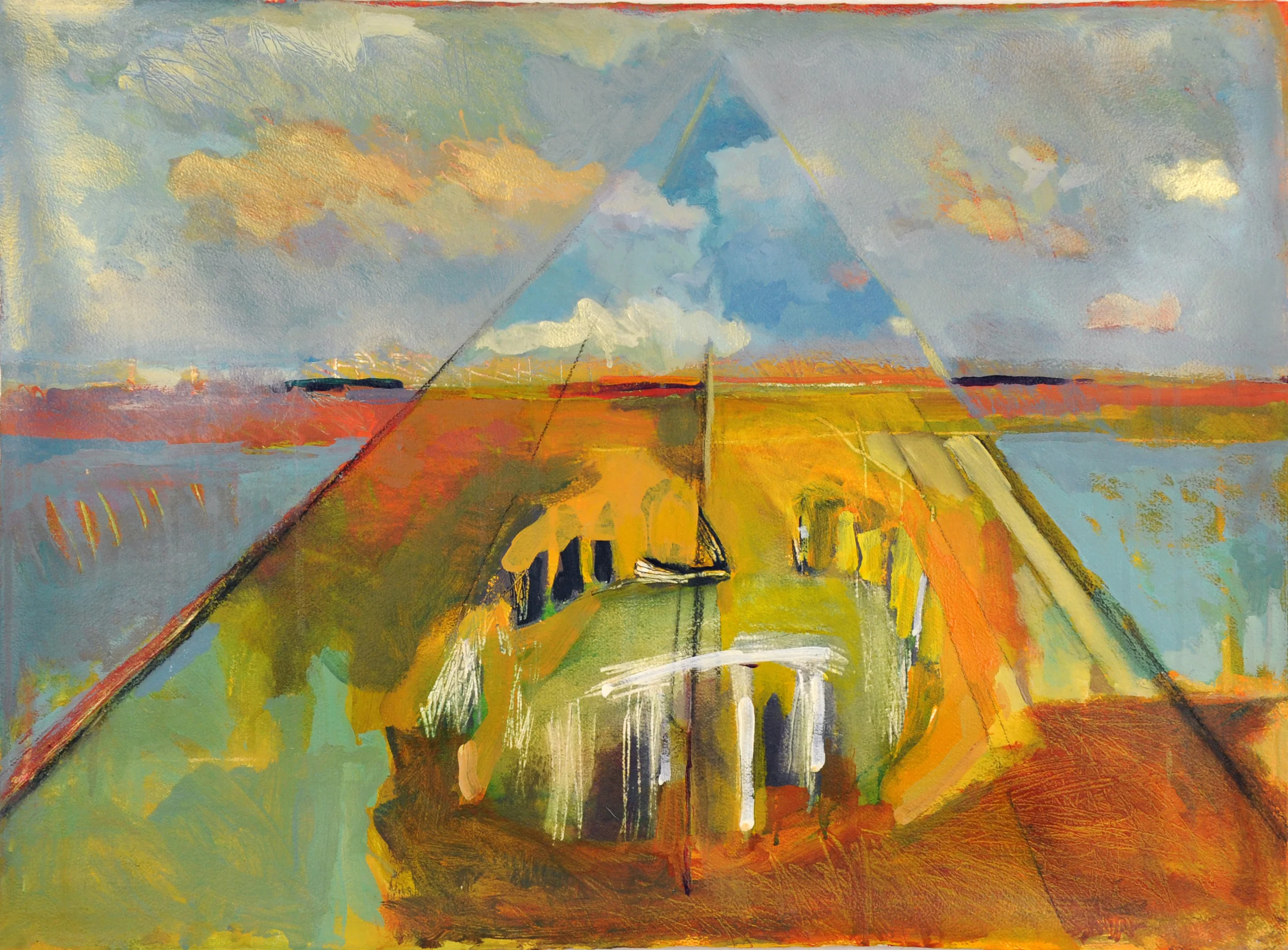  ​acrylic on paper. 22" x 30" 