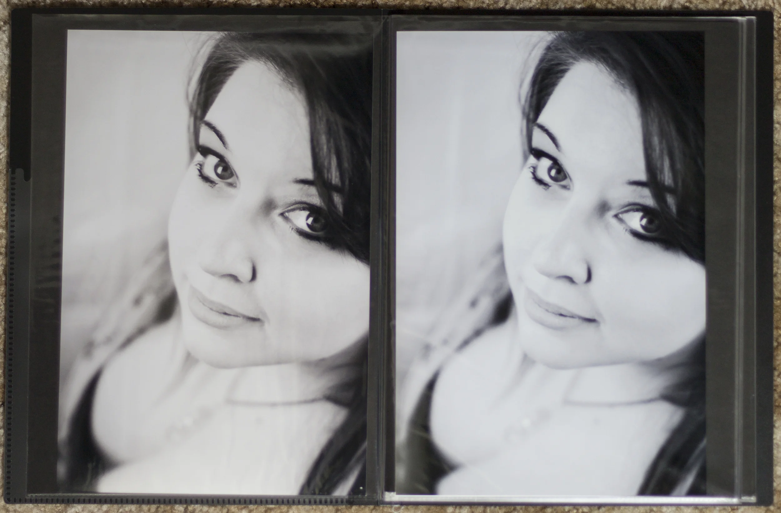 Fuji Pearl on the Left. Kodak Endura on the Right.
