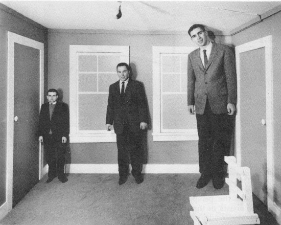 Ames Room Illusion - Source - anopticalillusion.com