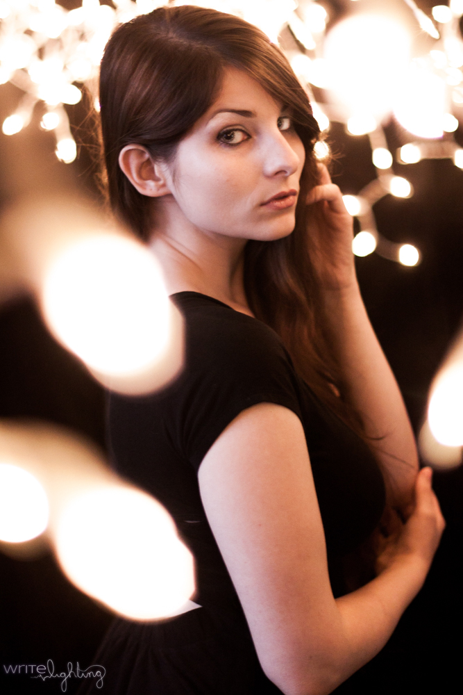 Profile Bokeh Christmas Lights Portraits VezperArt Model.jpg