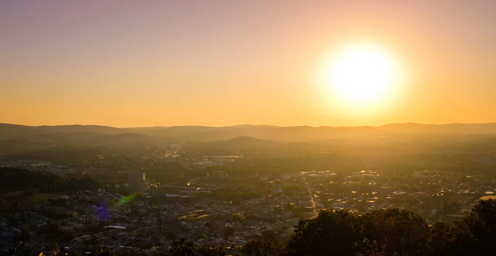 Write Lighting Sunset Reading PA Urban Landscape.jpg