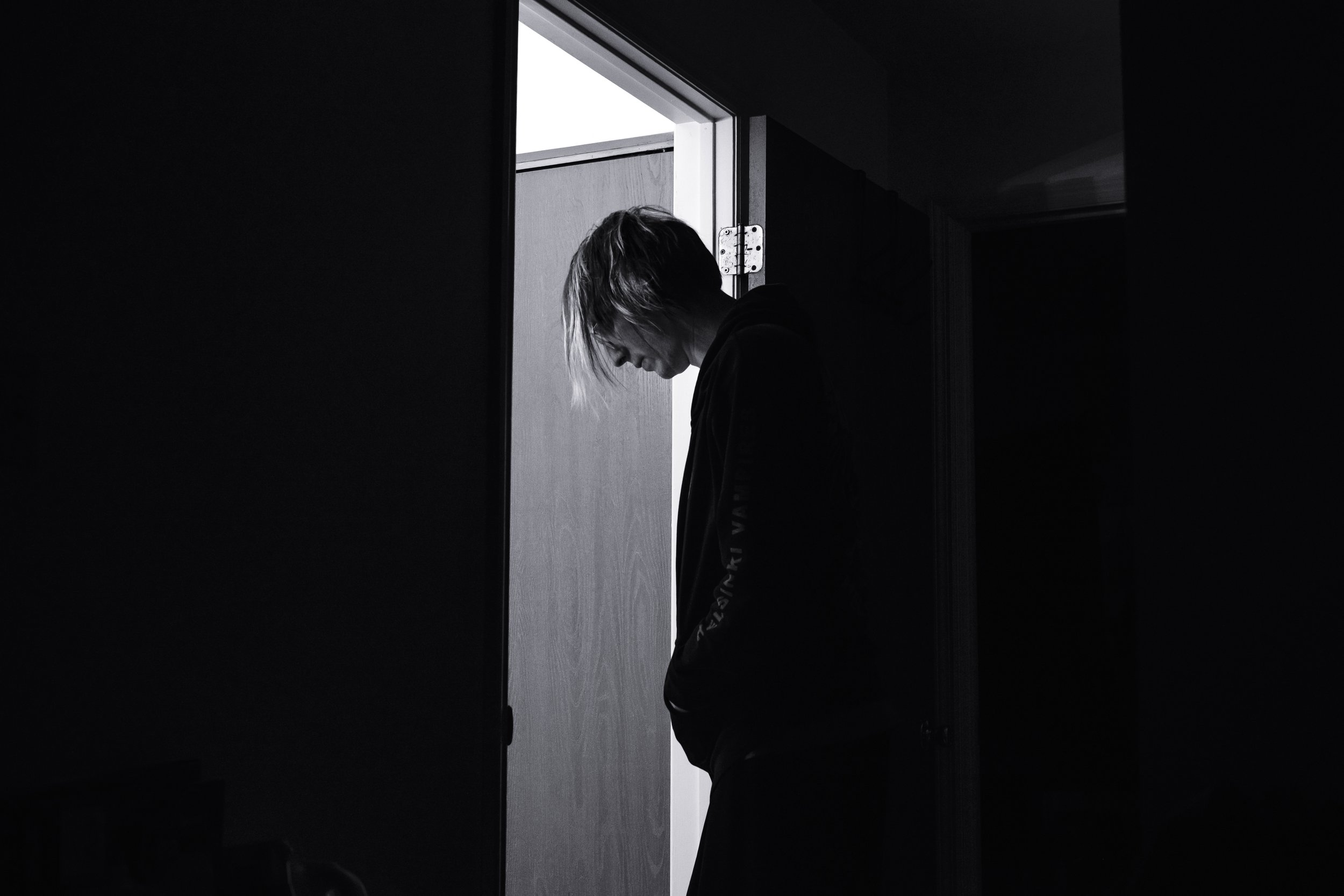 Write Lighting Black And White Conceptual Portrait Darkness.jpg