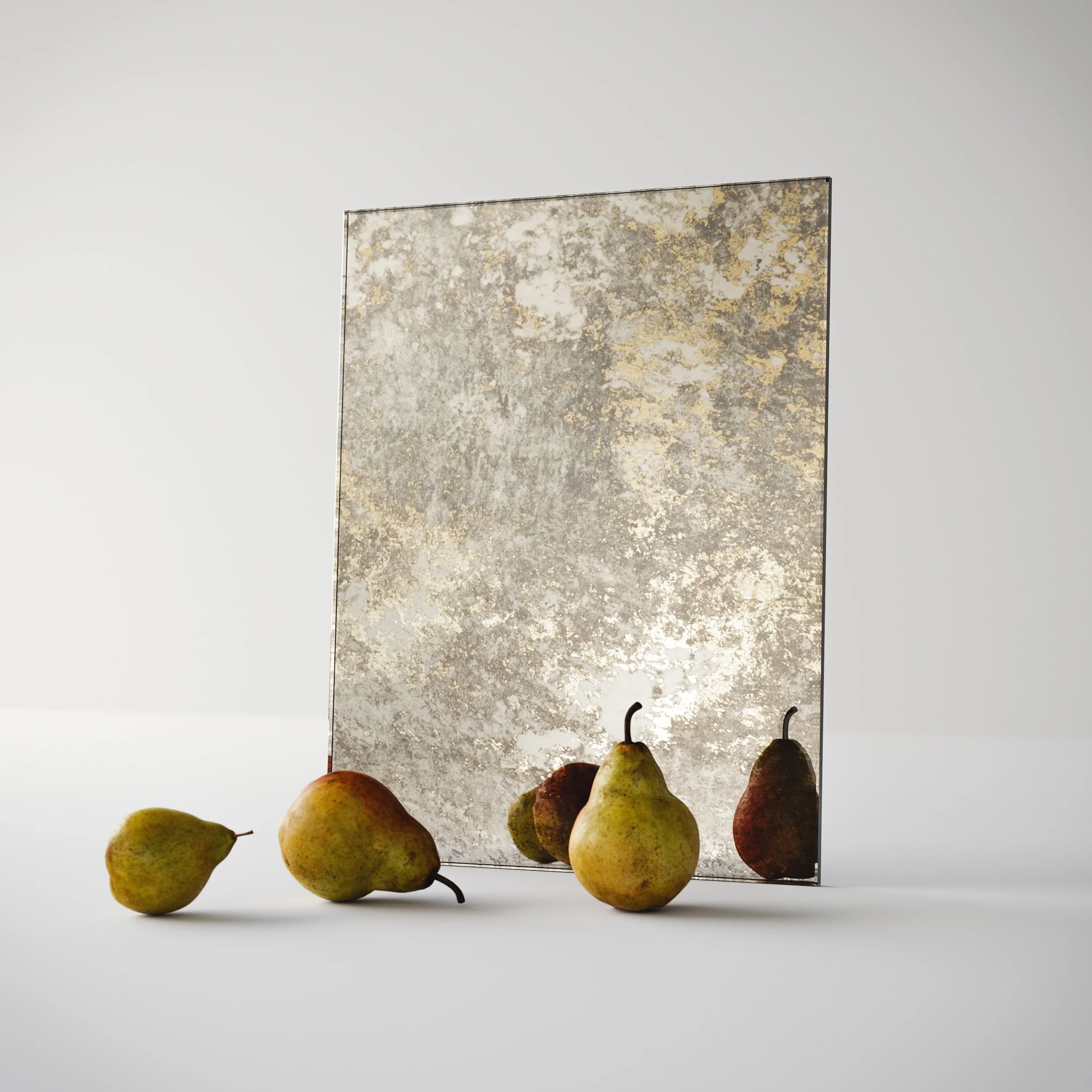 Swatch of golden antiqued mirror. Photographed at Color & Mirror studio
