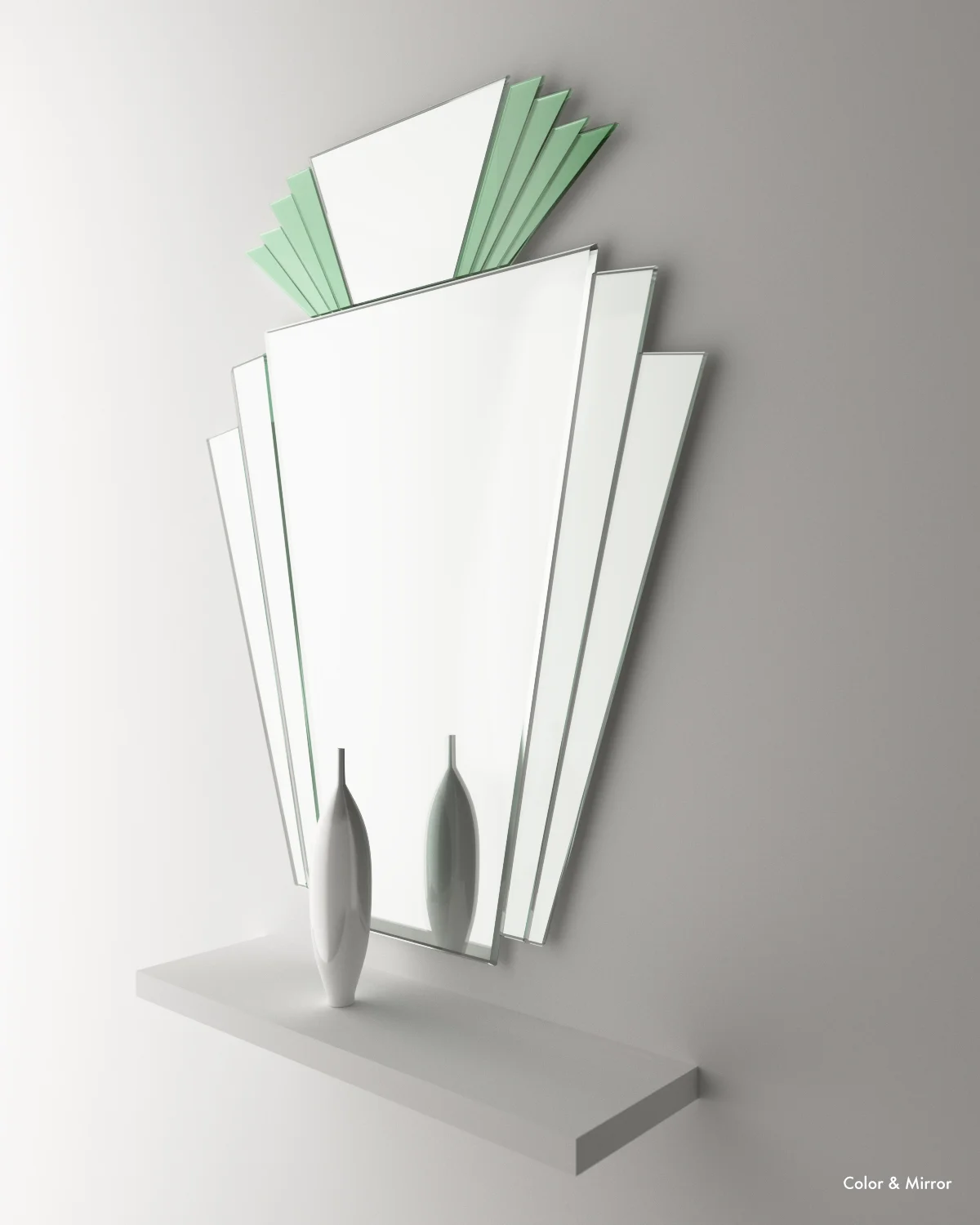 Glass+Art+Deco+Mirror+with+Green+Mirror+in+office+outside+of+Los+Angeles.jpg