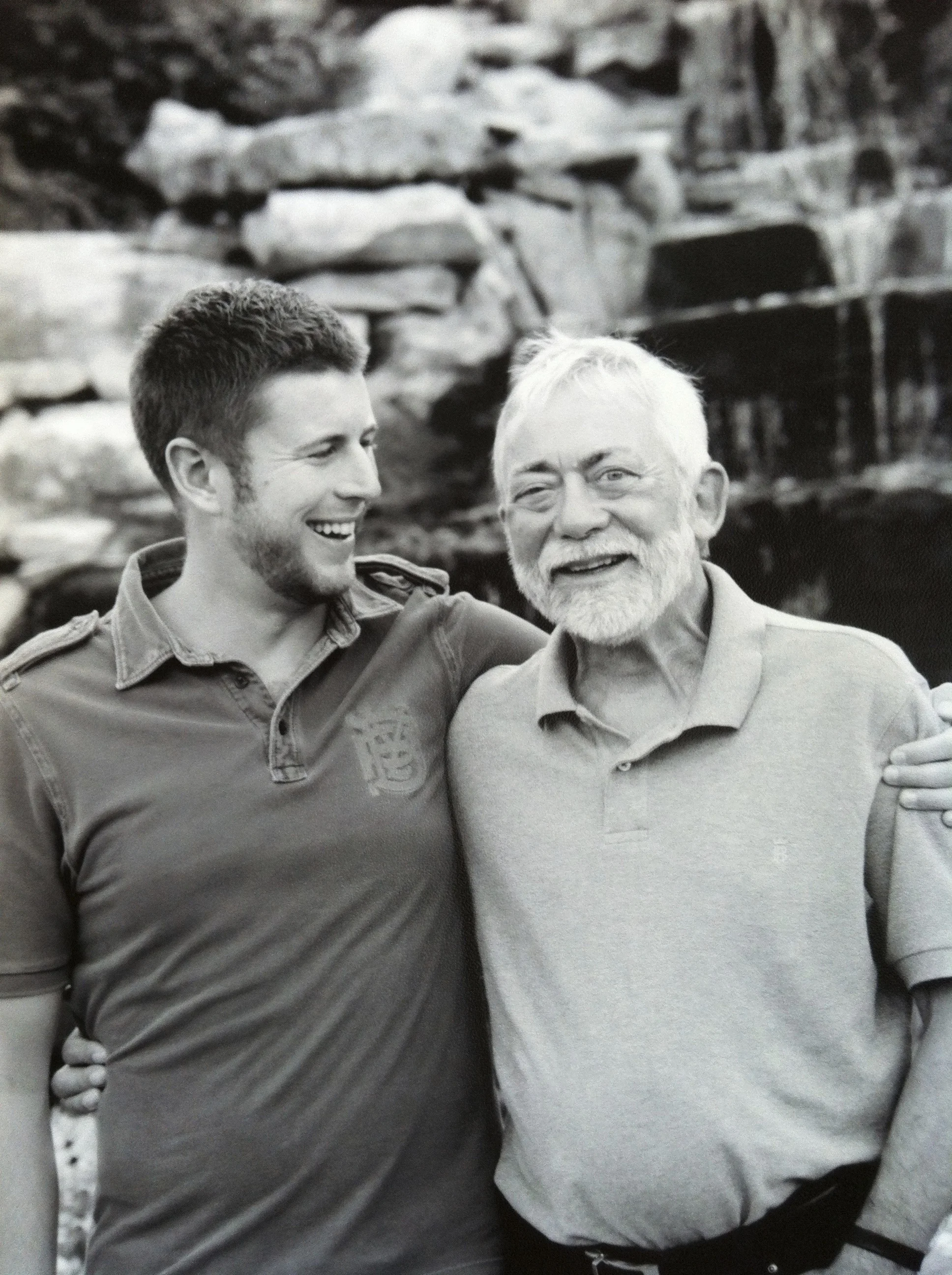 Thomas Daniel with Father, 2012