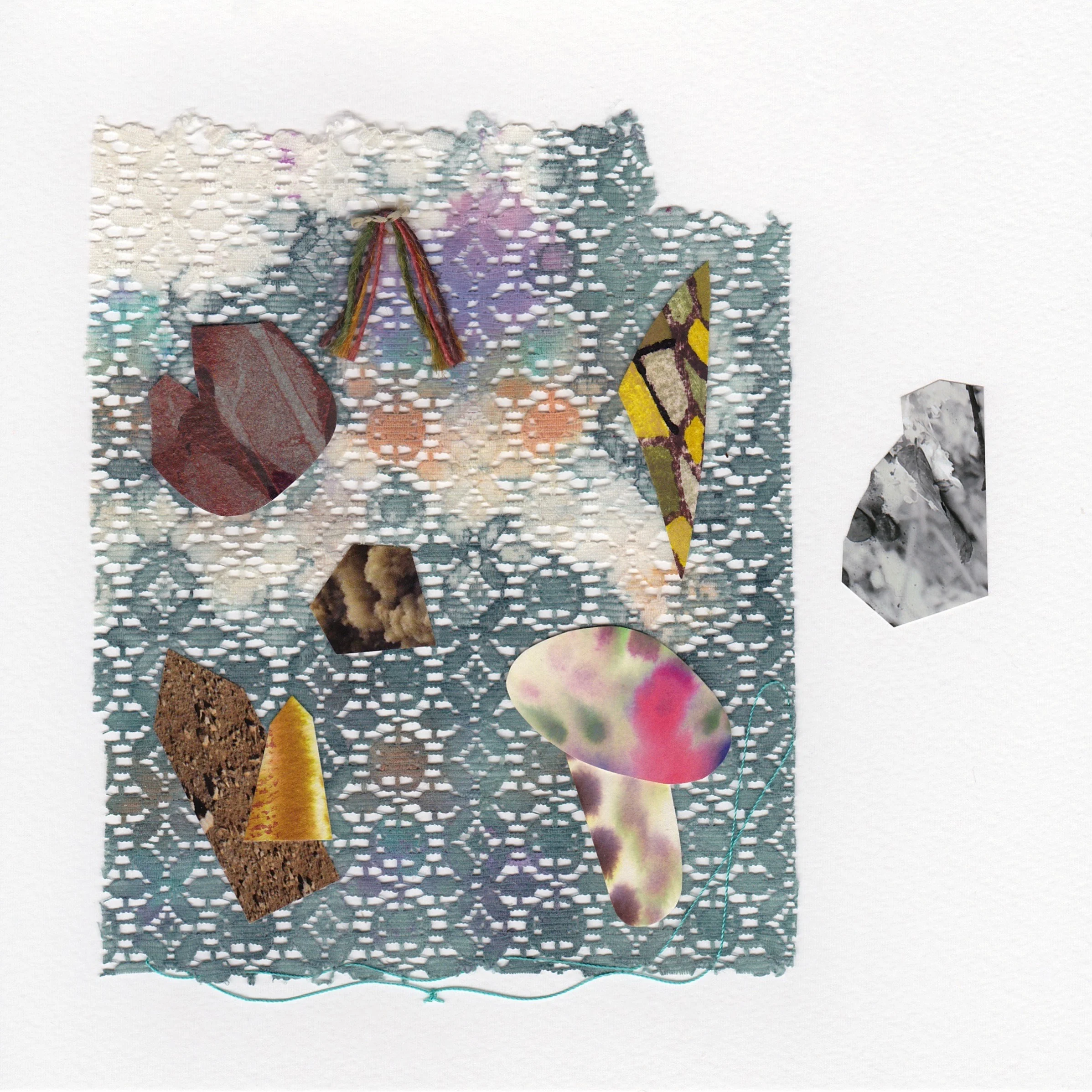 Treasure 2 | 8 x 8 inches | mixed media collage | 2018
