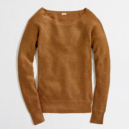 Waffle Crewneck Sweater