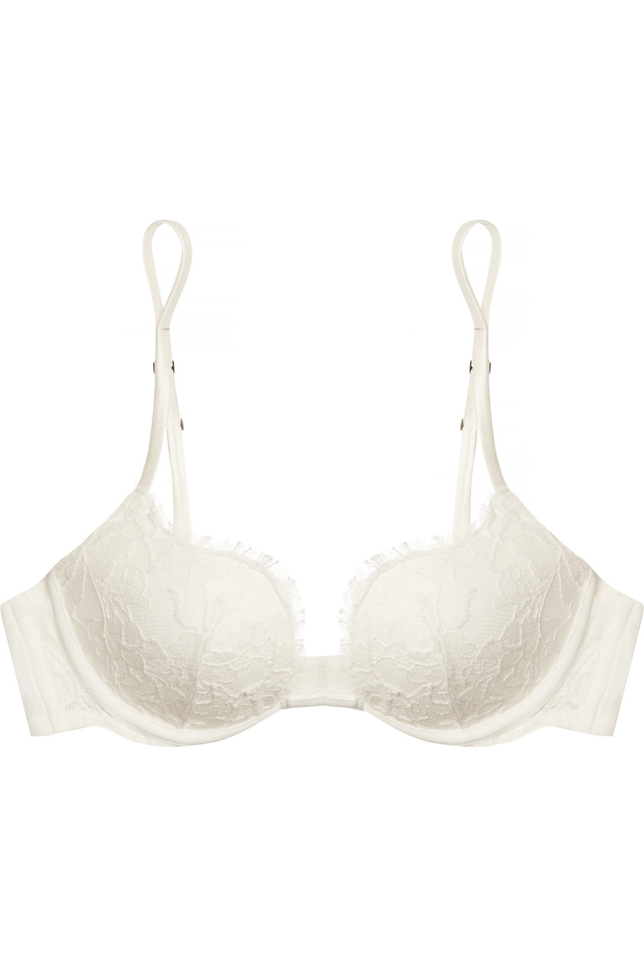 Lace Story stretch-Leavers lace and jersey push-up bra