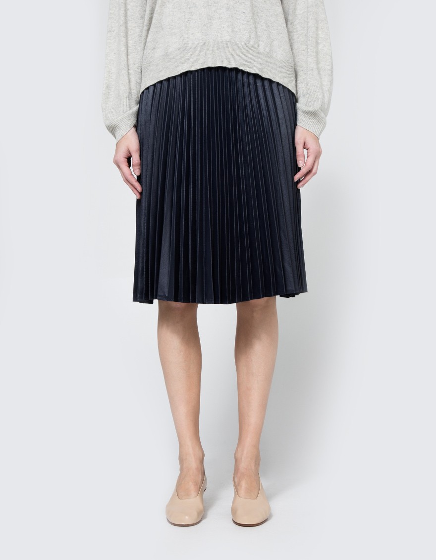 Pleated Midi Skirt