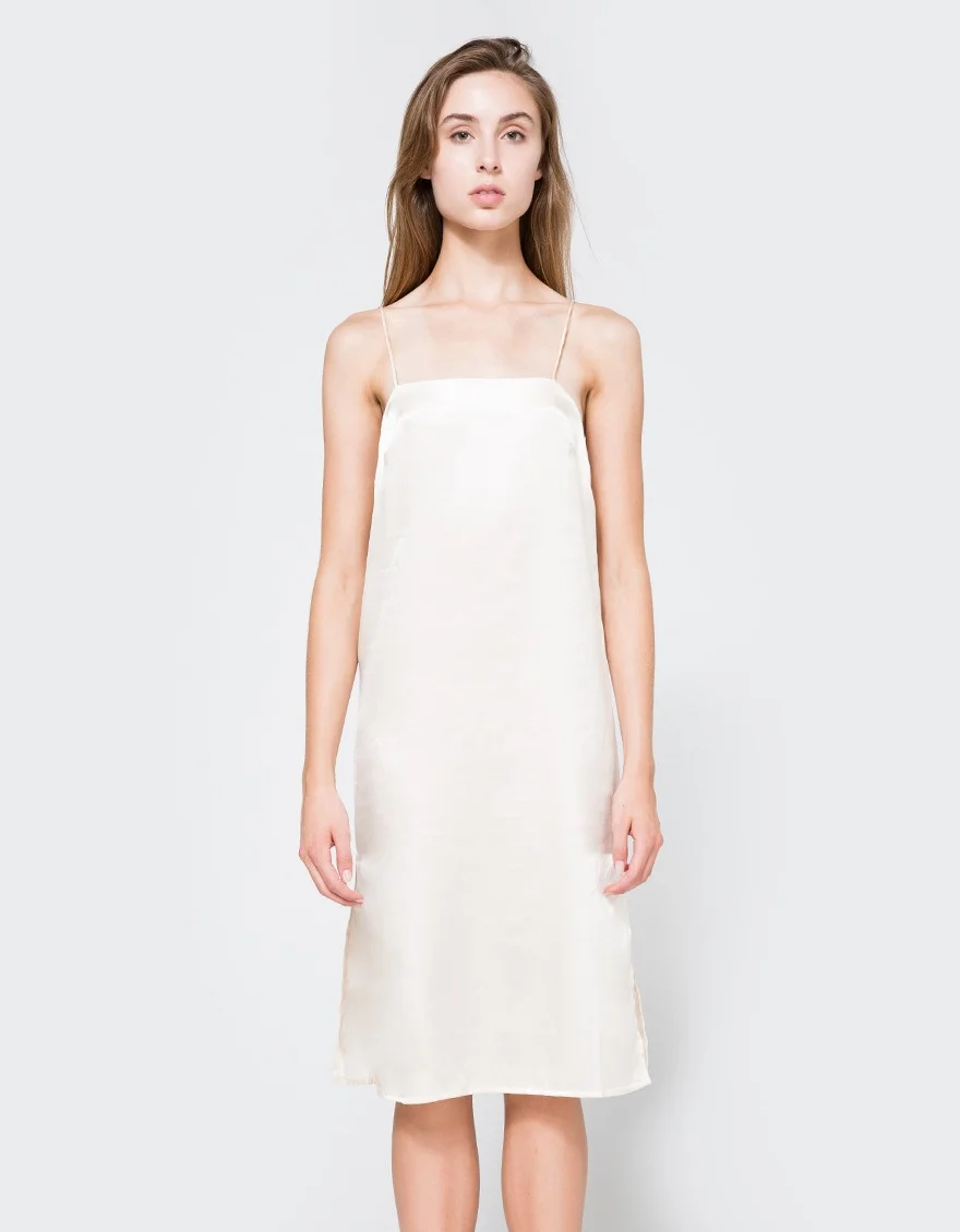 Silk Square Neck Dress