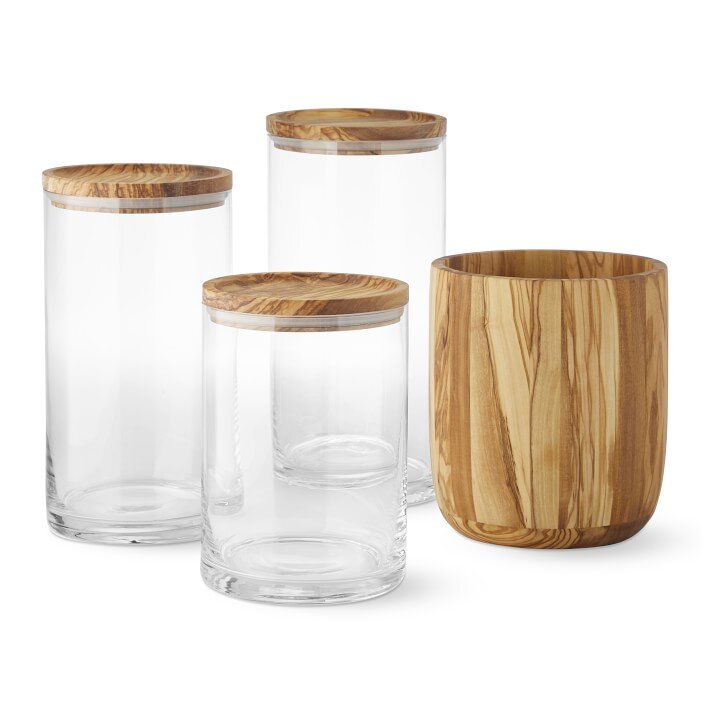 Olivewood Classic Kitchen Organizer Set