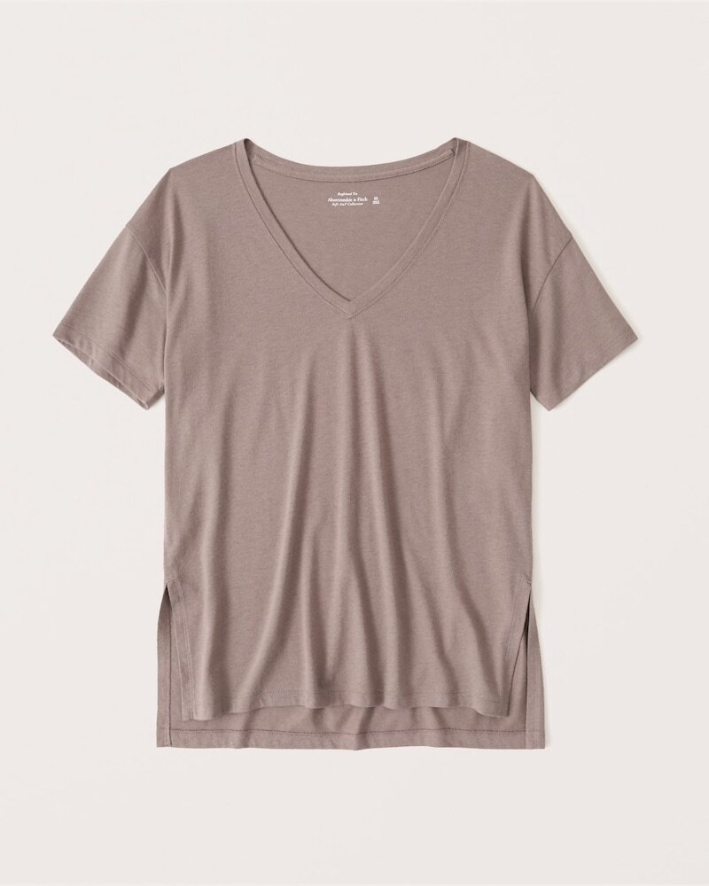 Oversized Boyfriend V-Neck Tee