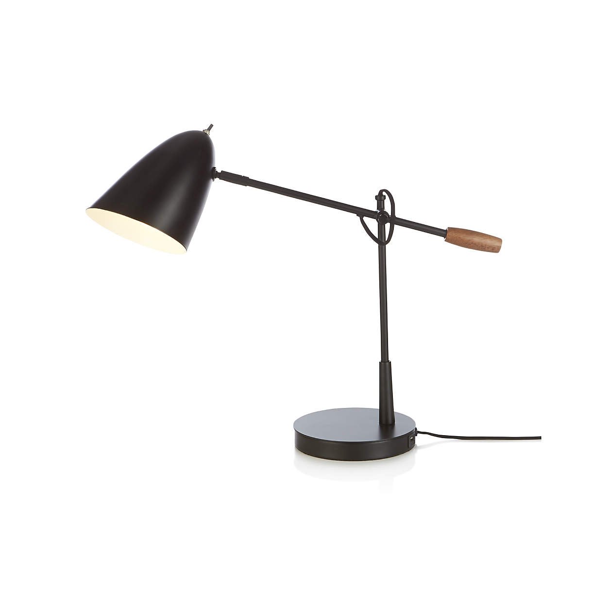 Morgan Black Metal Desk Lamp