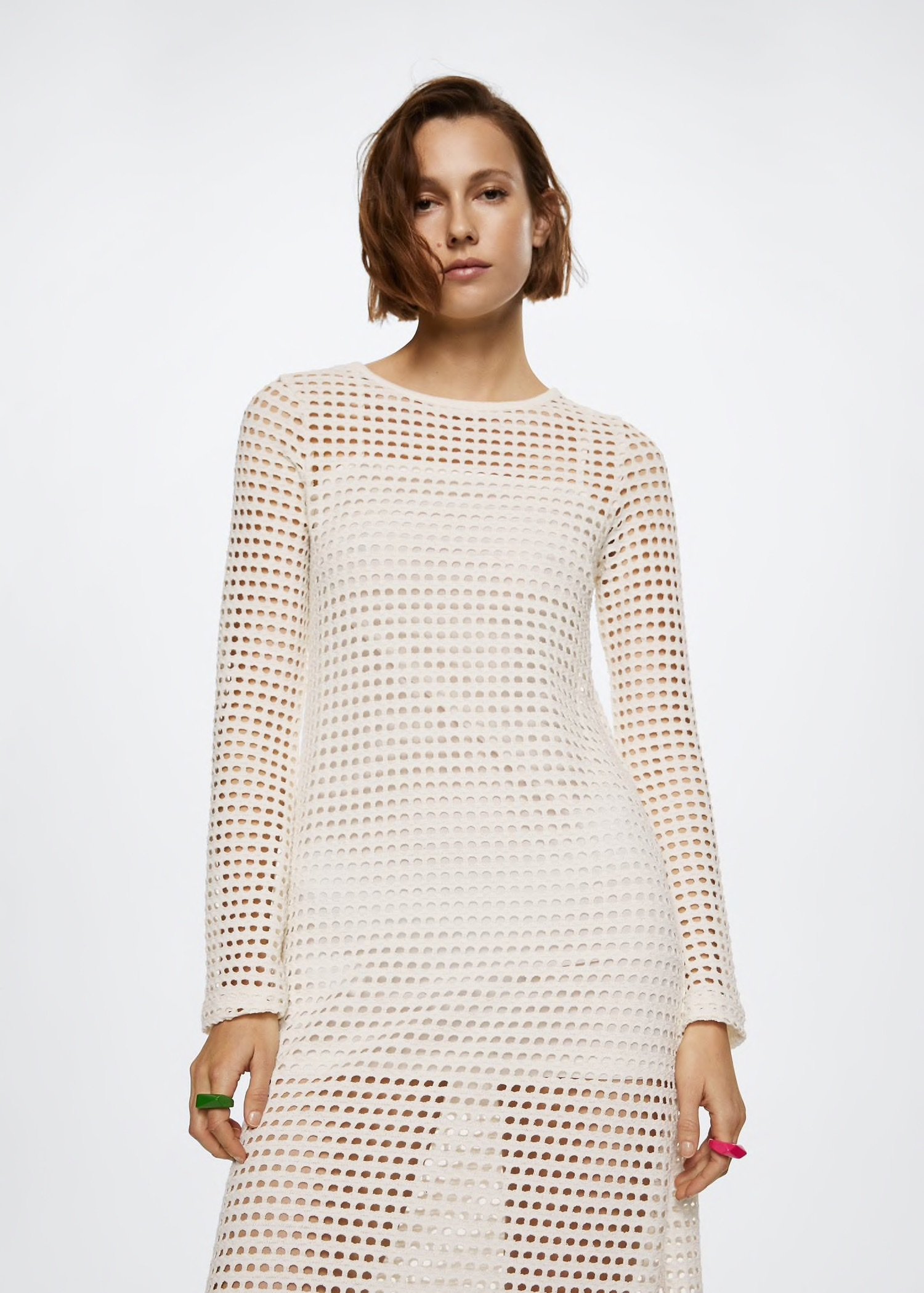 Openwork Cotton Dress