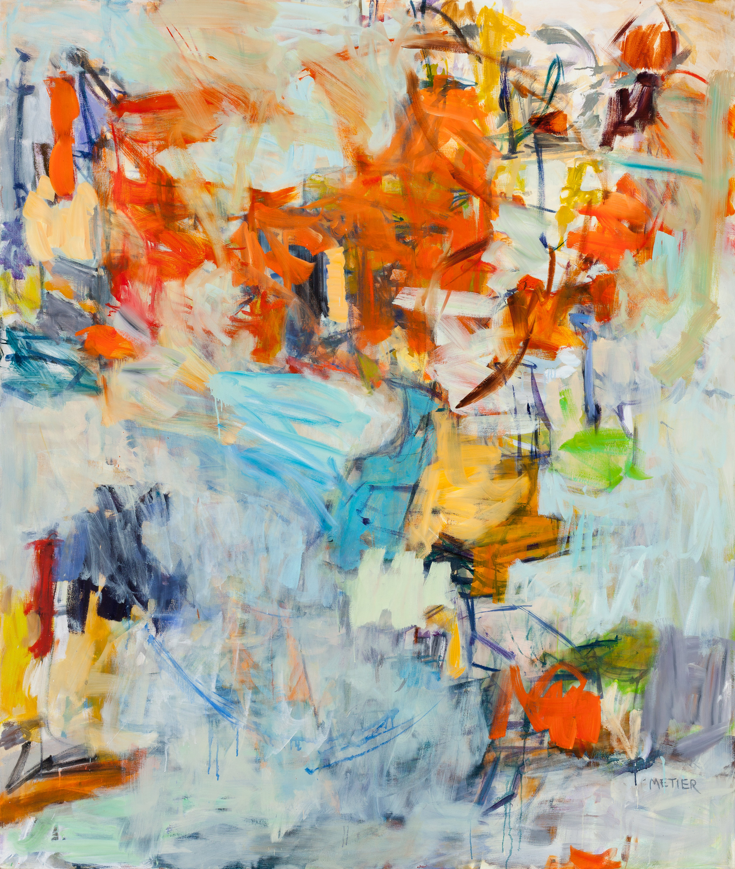 For Amy Metier, A Love Of Emotive Colors Sparks Abstract Works