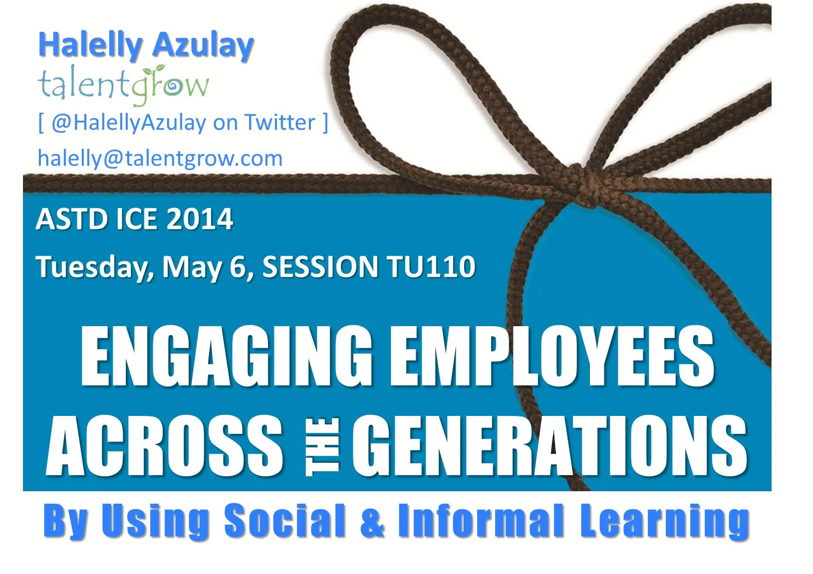 Halelly's ASTD 2014 Conference Presentation Covered by Bloomberg Human Resource Report