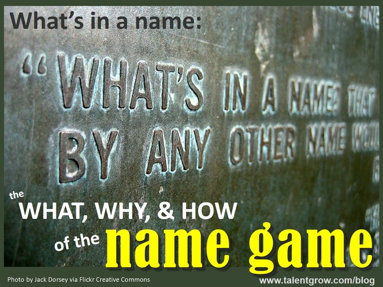 What’s in a name: the what, why, and how of the name game for networking, personal branding, and building relationships