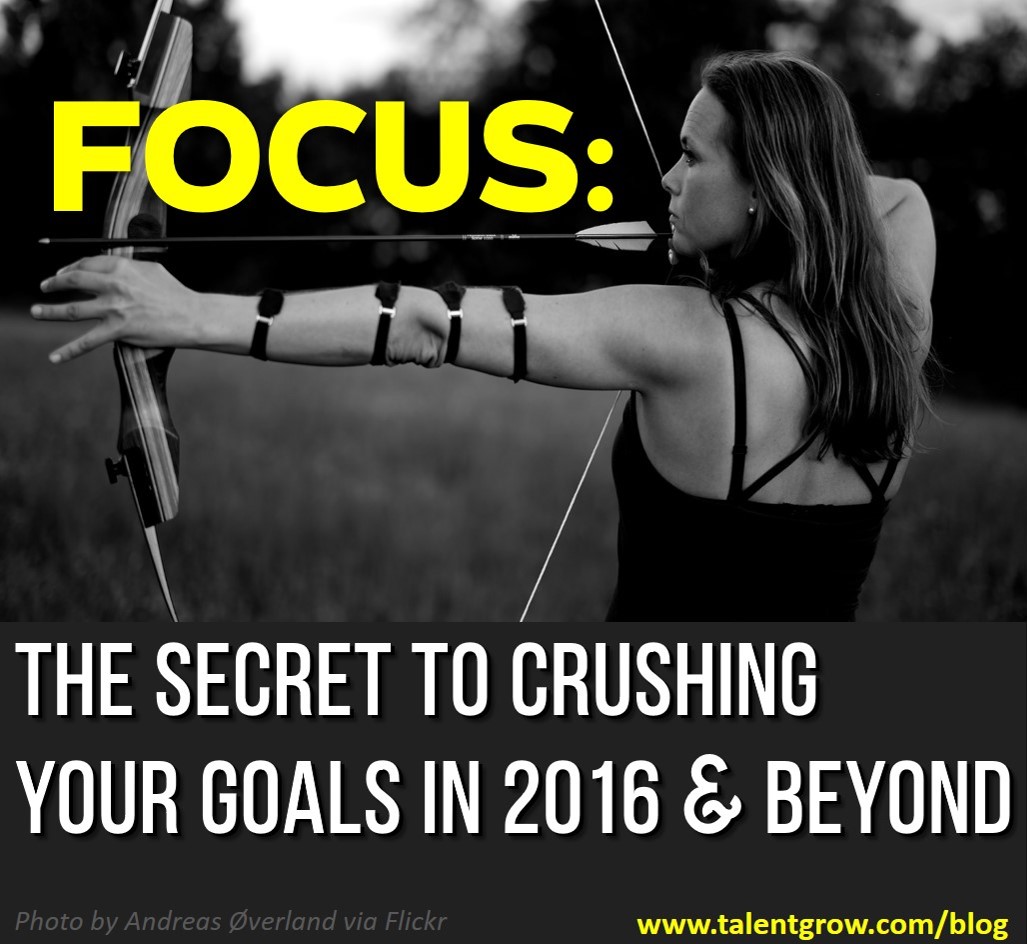 FOCUS: The secret to crushing your goals in 2016 and beyond