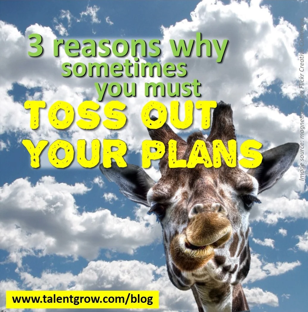 3 reasons why sometimes you must toss out your plans