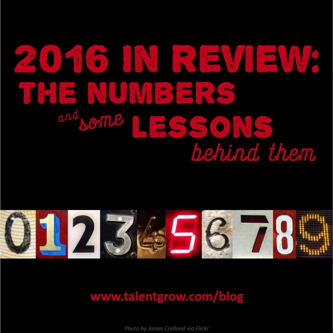 2016 in review: the numbers and some lessons behind them