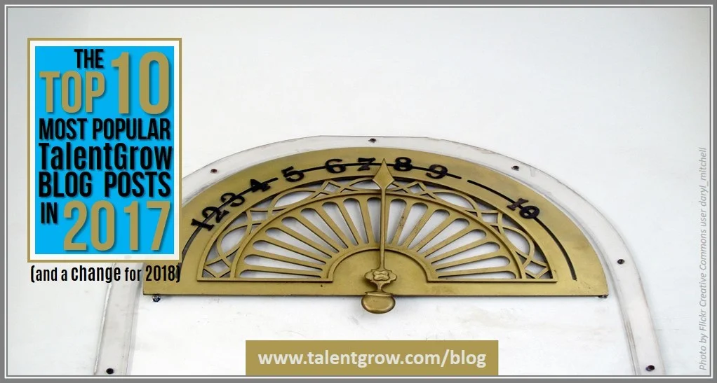top 10 most popular TalentGrow blog posts in 2017 by Halelly Azulay