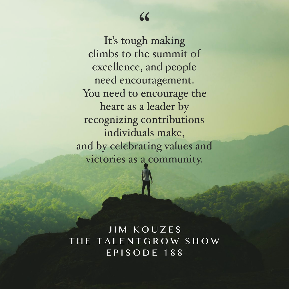 188: The Leadership Challenge – Master the Five Practices of Exemplary Leadership with Jim Kouzes on The TalentGrow Show with Halelly Azulay