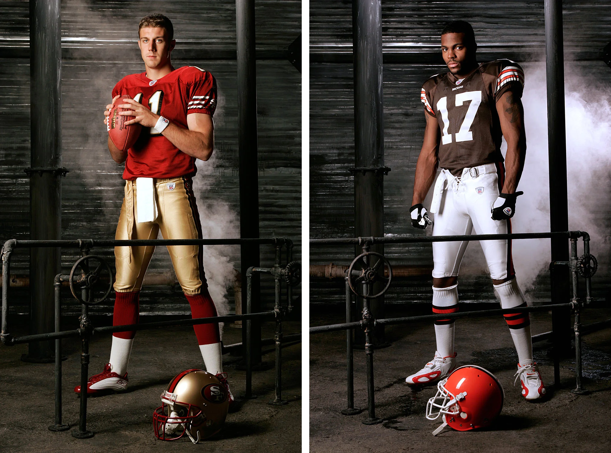 Alex Smith and Braylon Edwards | Los Angeles, CA
