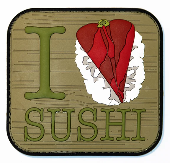 I Love Sushi, 2019, Archival Pigment Print, 22" x 23"