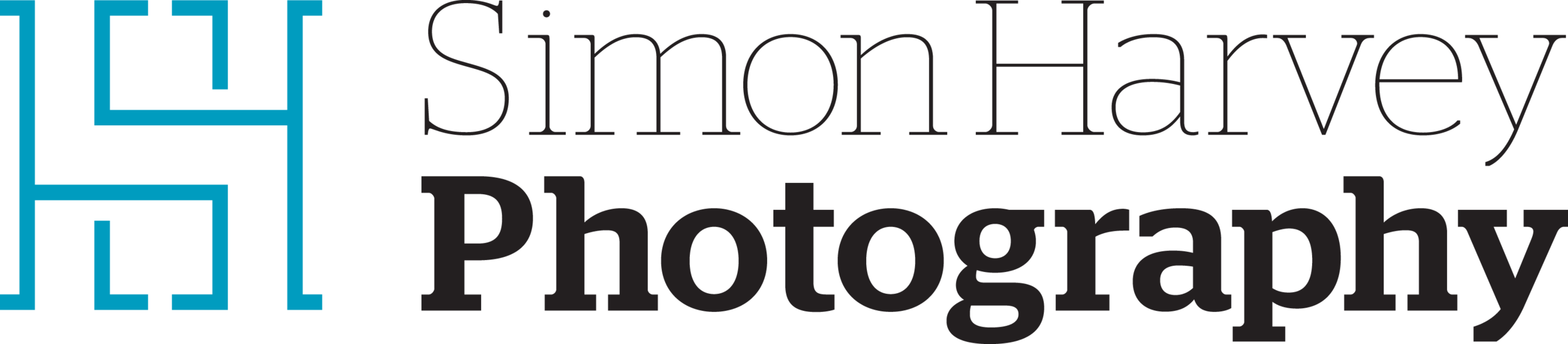 A logo for Smith-Harvey Photography featuring stylized geometric lines and the company name.