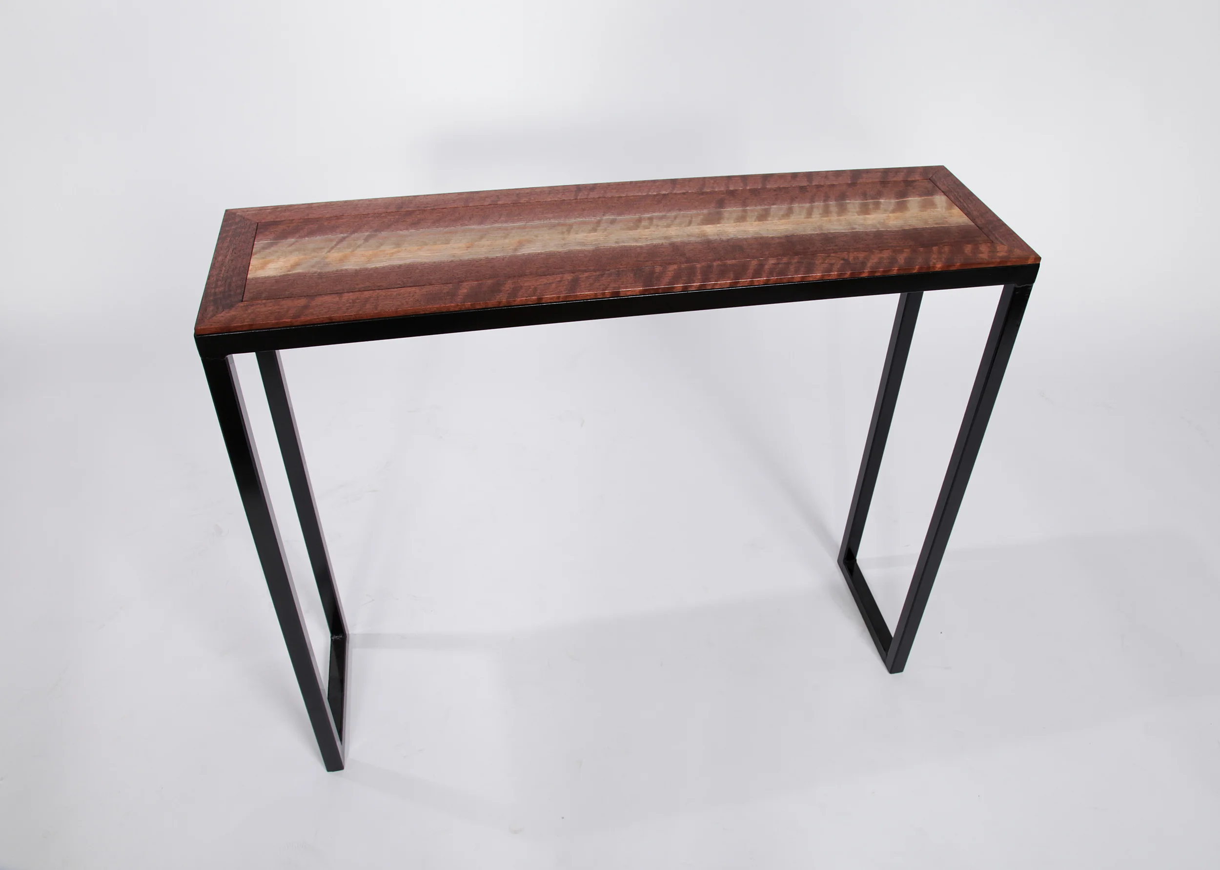 Entry Table in Walnut and Steel