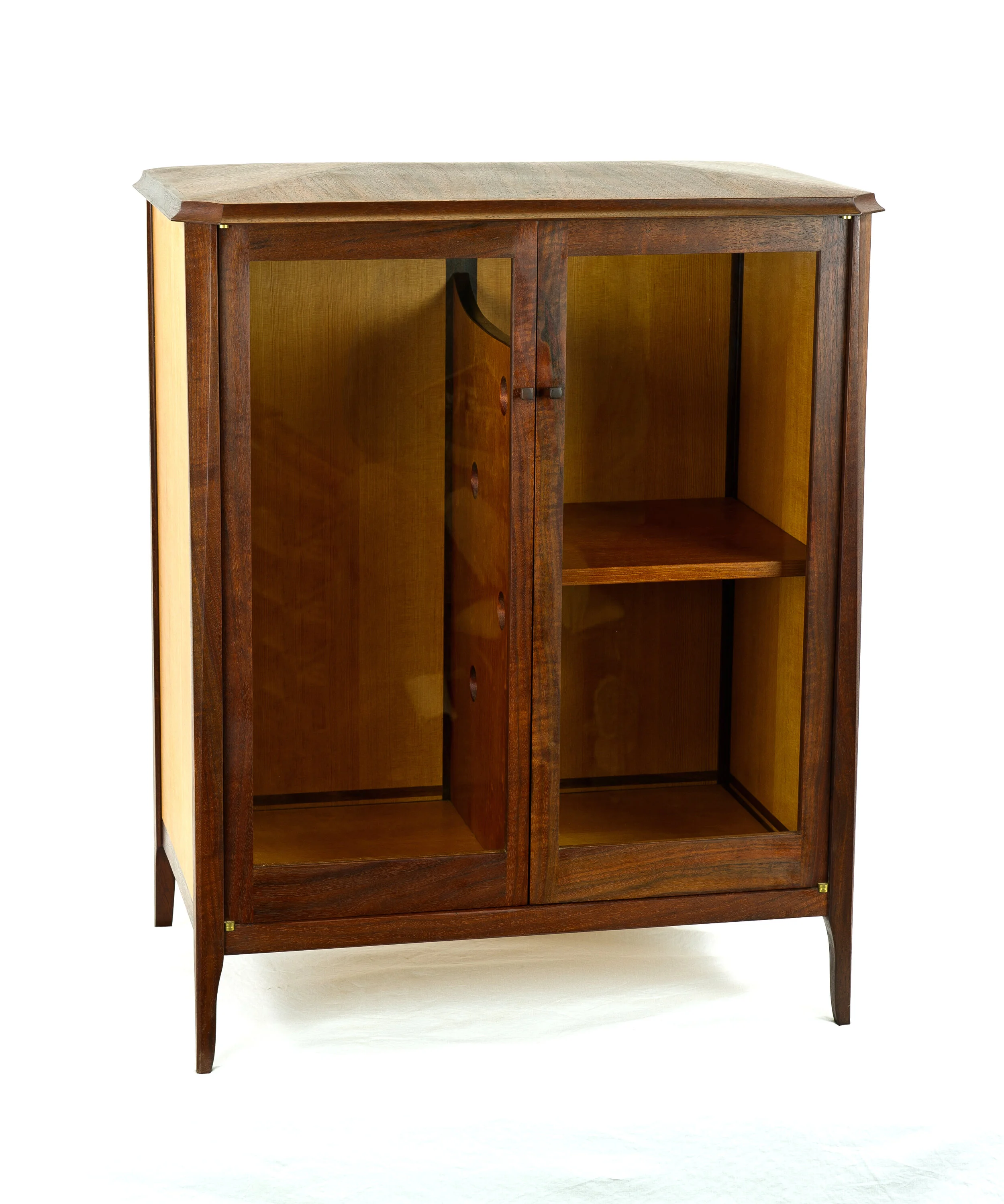Liquor Cabinet in Douglas Fir and Claro Walnut