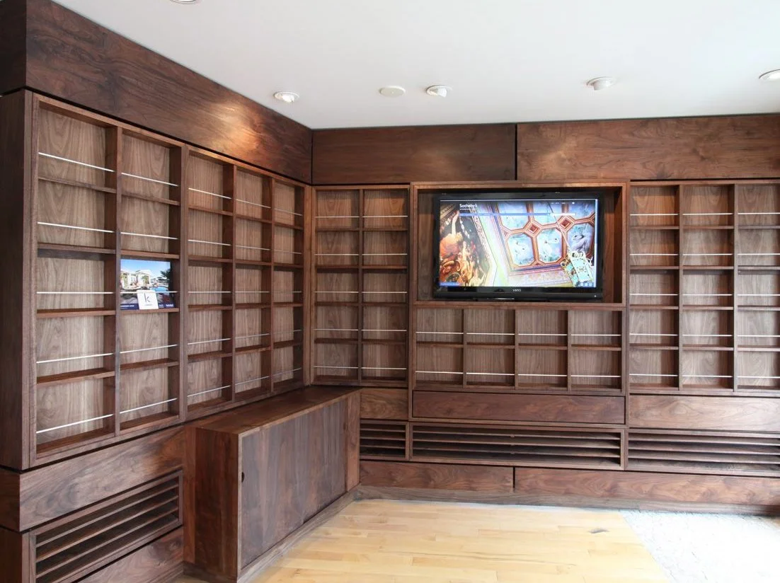 Walnut Display and Storage Cannon Beach